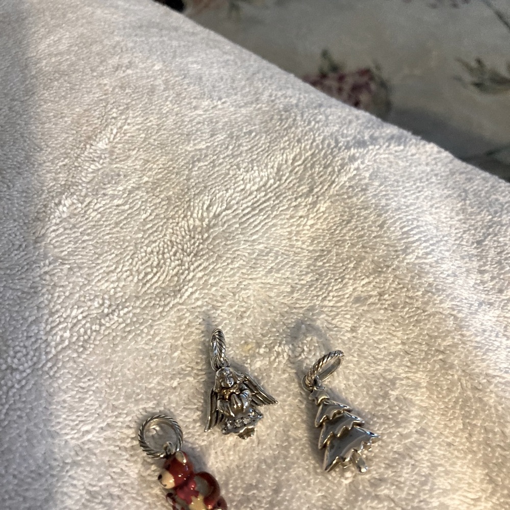 3 Brighton charms Angel, candy cane bear& tree